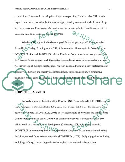 Corporate Social Responsibility of Colombias Mining Industry