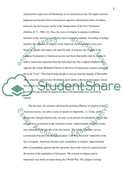 Religion of the American Society