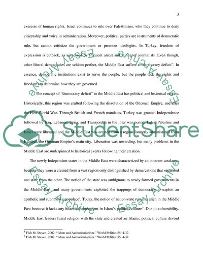 Political Development and Stability in the Middle East