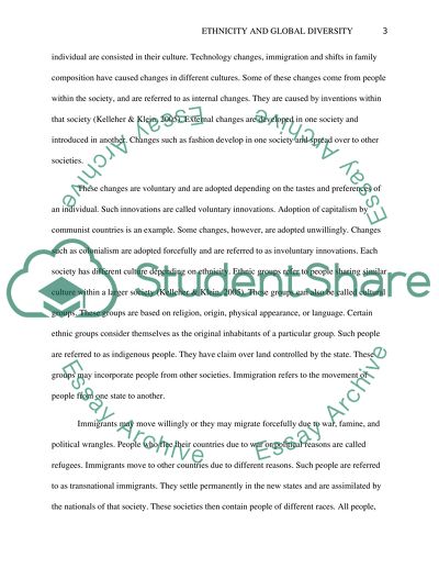 Ethnicity and Global Diversity