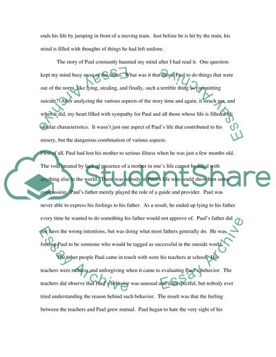 Pauls Case by Willa Cather