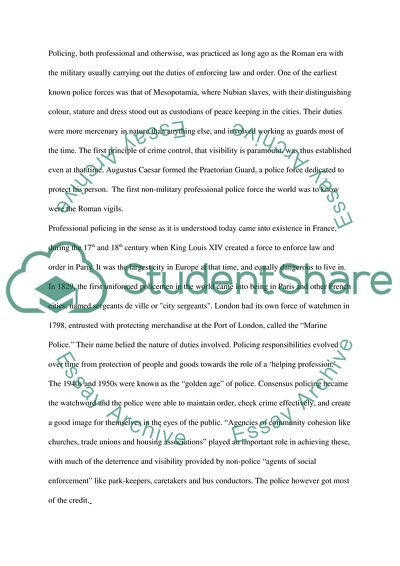 Perspectives on Police