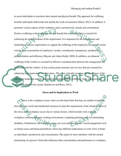 Managing and Leading People