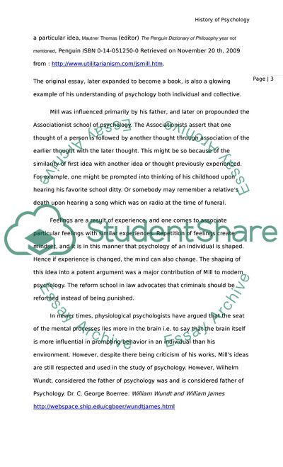 History of Psychology