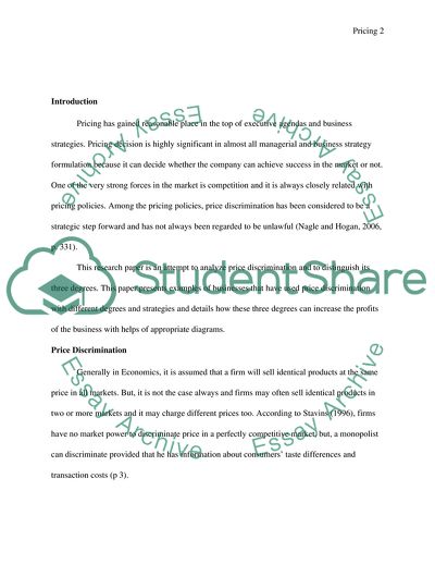 Differences Between Degrees of Price Discrimination to Increase Profits