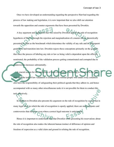 The Hypothesis Presented by Hart: the Process of Legislation