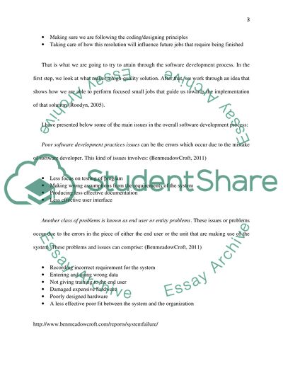 The Main Issues Involved in the Software Engineering Process