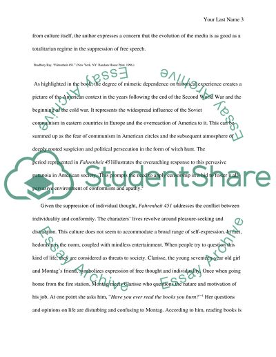 The Cold War and Ray Bardburys Fahrenheit 451