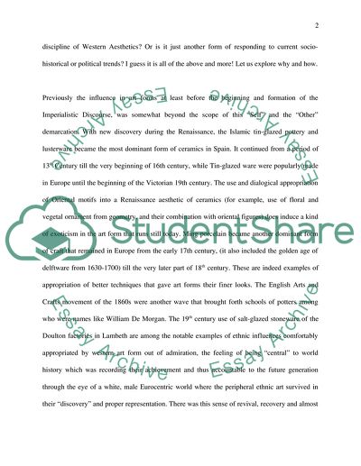 The Role of The Ethnic Crafts and Products in Aesthetic Interchange