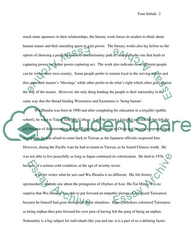 Taiwanese and Japanese Literature Comparison