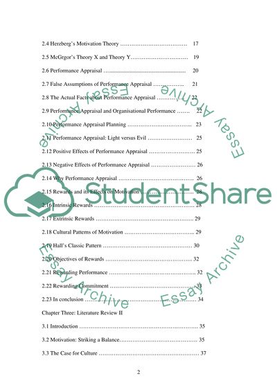 Motivation and job performance of employees
