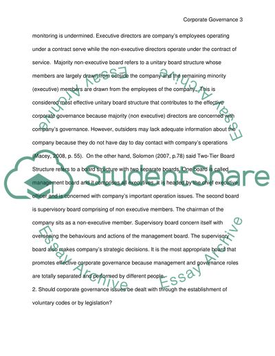 Corporate governance