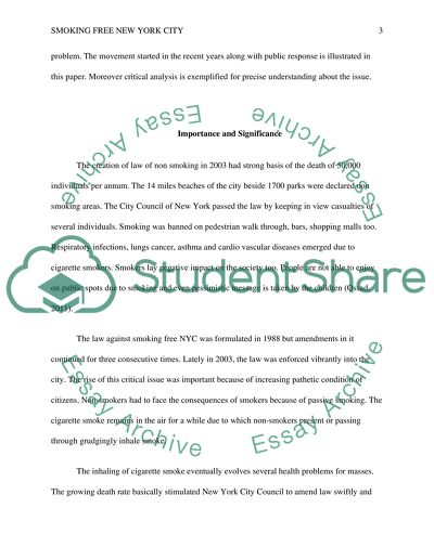 Smoking Free New York City