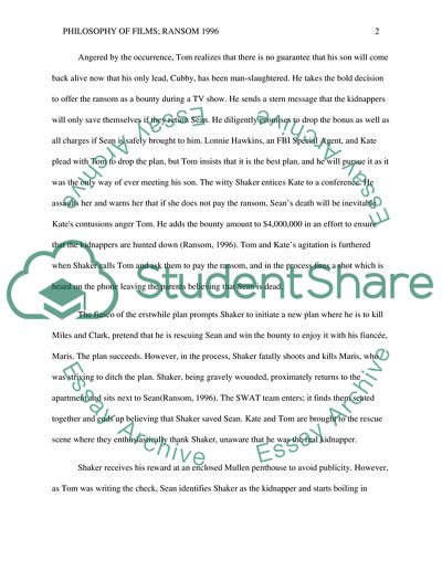 Philosophy Of Films Ransom 1996