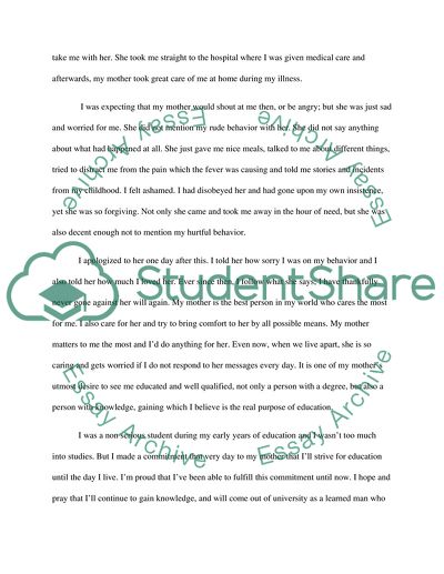 what matters most to you and why example essay