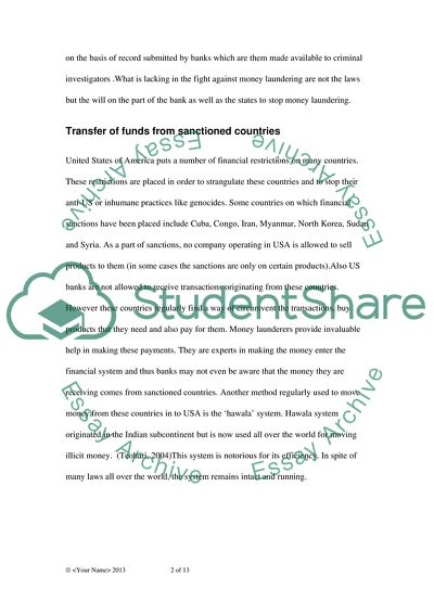 Money Laundering, Transfer of Funds from Sanctioned Countries and Excessive Risk by JP Morgan