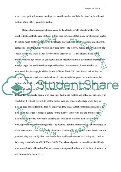 Caring for the Elderly