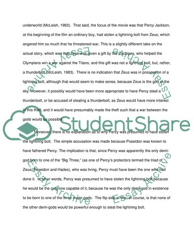 Jackson and the Olympians: The Lightning Thief