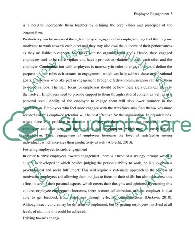 Human Resources-Employee Engagement