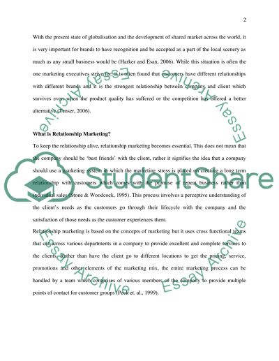 Relationship Marketing