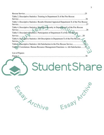 Human Resource management of Fire & Rescue service