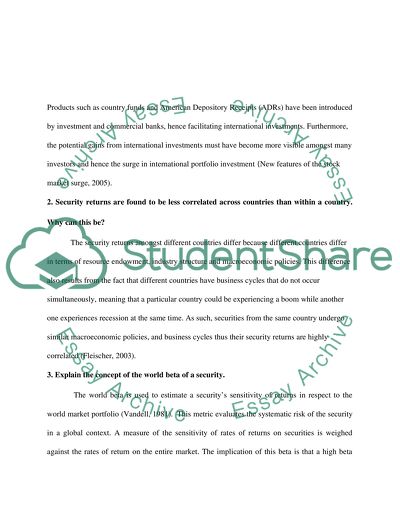 Recent Surge in International Portfolio Investment