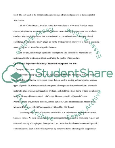 Experince and learning