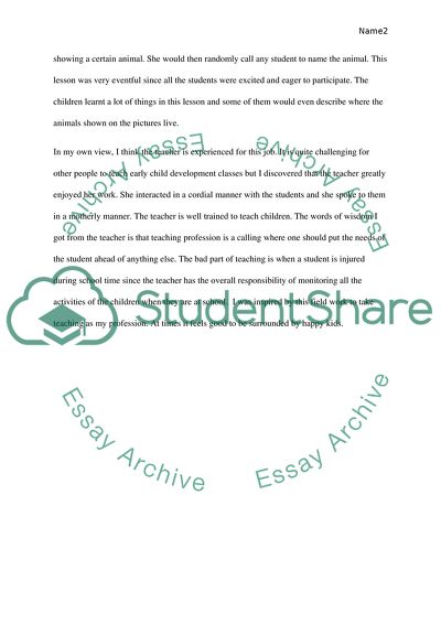 Volunteer Experience in Kinderland Preschool