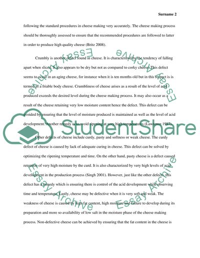 Cheese defects and prevention