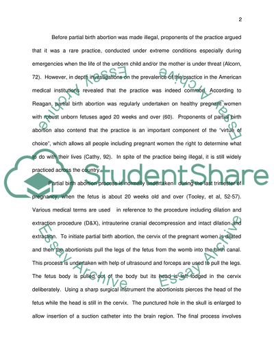 Partial Birth Abortion