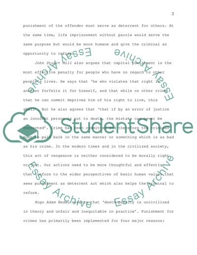 Capital Punishments Are Justified