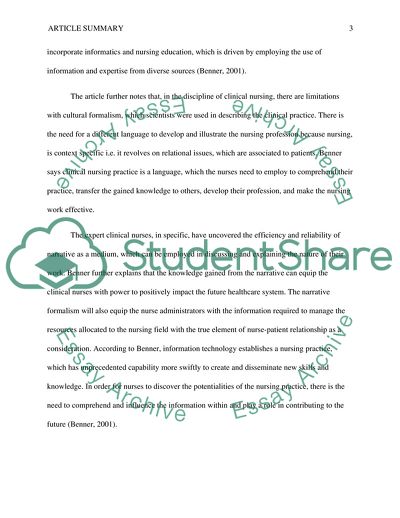 Knowledge Embedded in Clinical Practice Critique