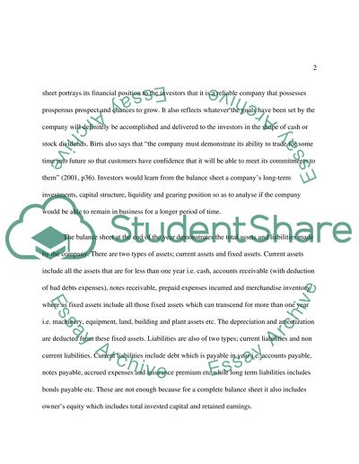 The Importance of a Balance Sheet