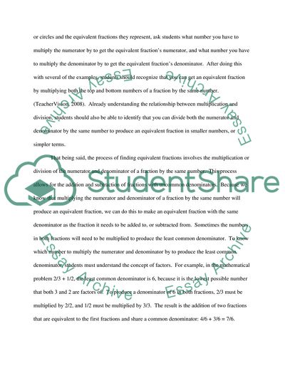 Equivalence/fractions