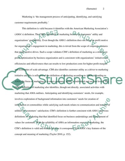 The Definition and Scope of Marketing