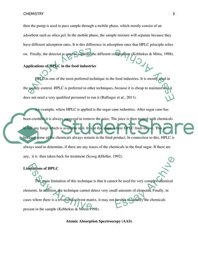The Separation and Identification of Chemical Compounds