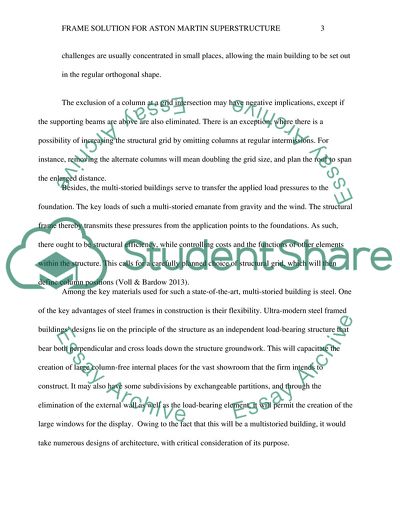 Frame Solution for Aston Martin Superstructure