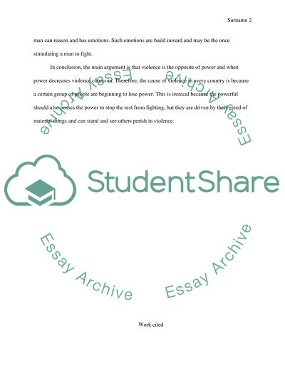 Hannah Arendt - Reflection on Violence