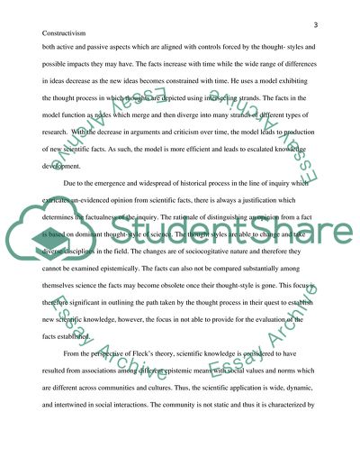 Construction of Scientific Knowledge