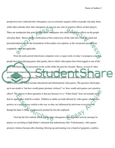 Promotion of Violent Commotion through Video Games