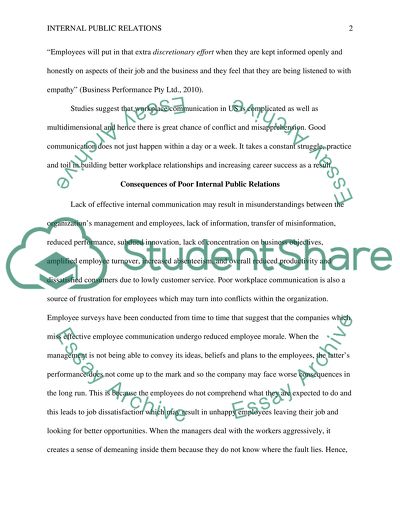 Internal Public Relations