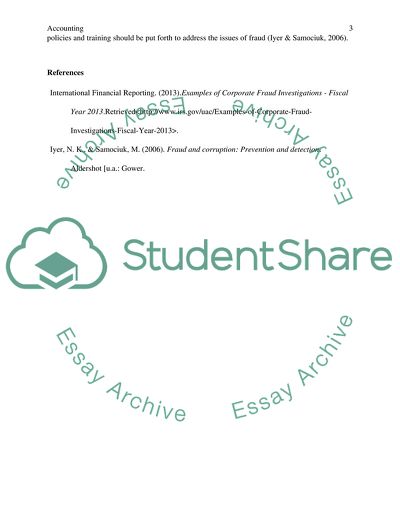 The Description of a Case Fraud