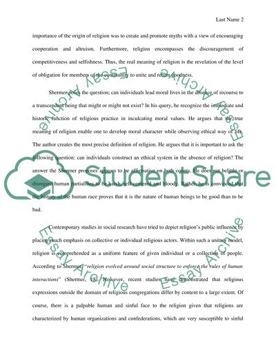 The Real Meaning Of Religion