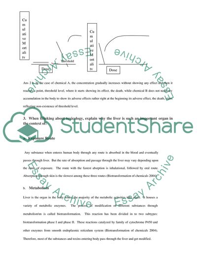 Introduction to Environmental Health Sciences (Toxicology & Exposure Assessment)