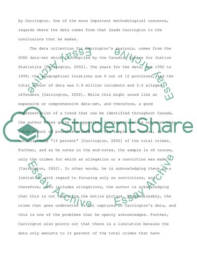 Gang Behaviour in Canada