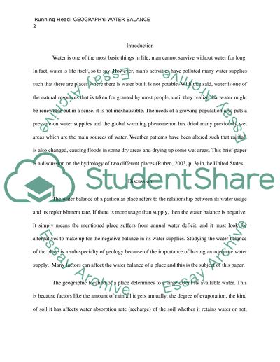 Berkeley Terre Haute Indiana Water Balance