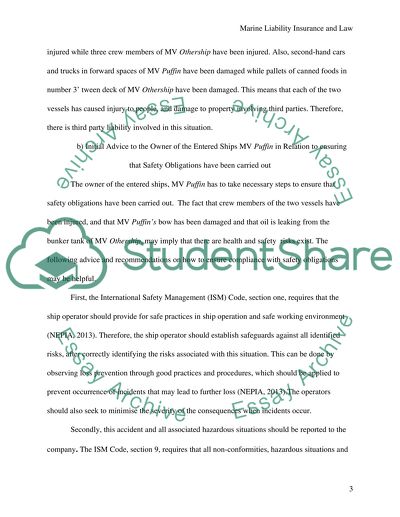 Marine Liability Insurance and Law