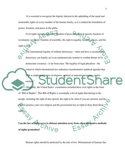 The US Bill of Rights