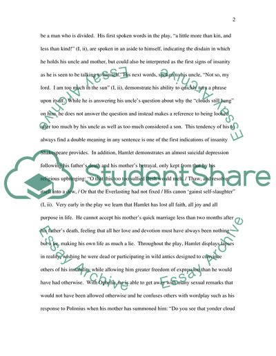 Drama analysis of Hamlet