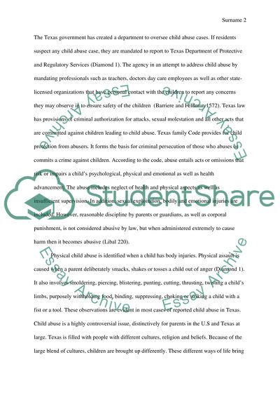 Child abuse in Texas